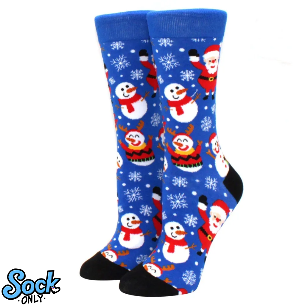 New Christmas Santa Claus Women's Socks Elk Tide Socks Christmas Tree Geometric Cotton Happy Funny Men Middle tube Socks