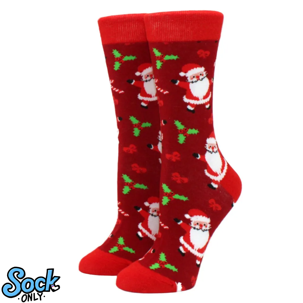 New Christmas Santa Claus Women's Socks Elk Tide Socks Christmas Tree Geometric Cotton Happy Funny Men Middle tube Socks