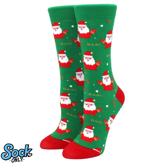 New Christmas Santa Claus Women's Socks Elk Tide Socks Christmas Tree Geometric Cotton Happy Funny Men Middle tube Socks